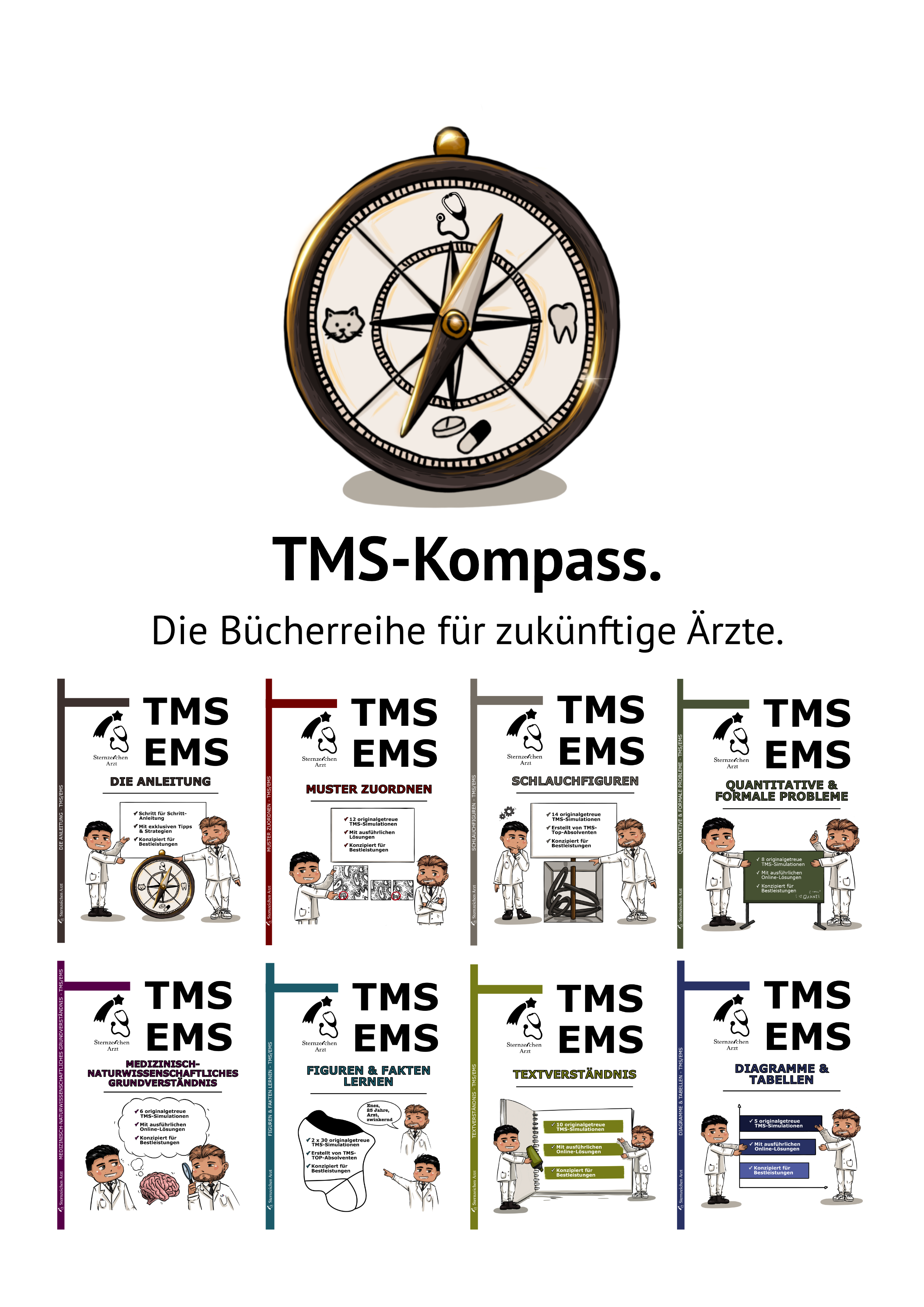 TMSKompass Bücherreihe TMS/EMS 2025 Sternzeichen Arzt