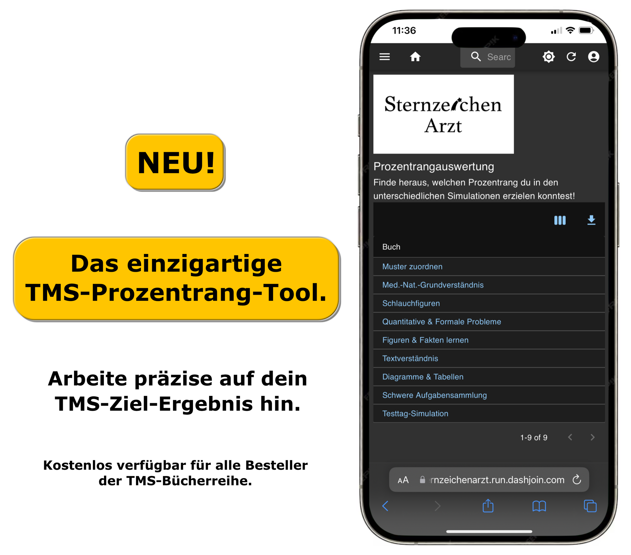 TMSKompass Bücherreihe TMS/EMS 2025 Sternzeichen Arzt